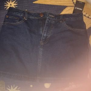 Denim mini skirt
